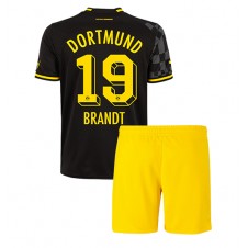 Borussia Dortmund Julian Brandt #19 Bortaställ Barn 2022-23 Korta ärmar (+ Korta byxor)